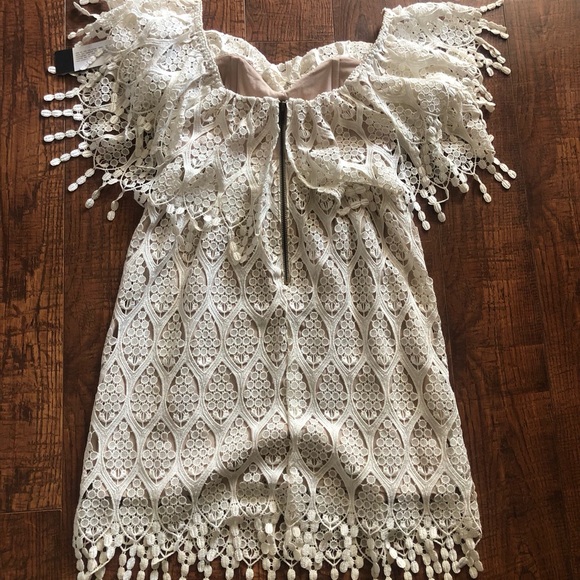 Stone Cold Fox Boho Lace Mini Dress - Picture 3 of 4